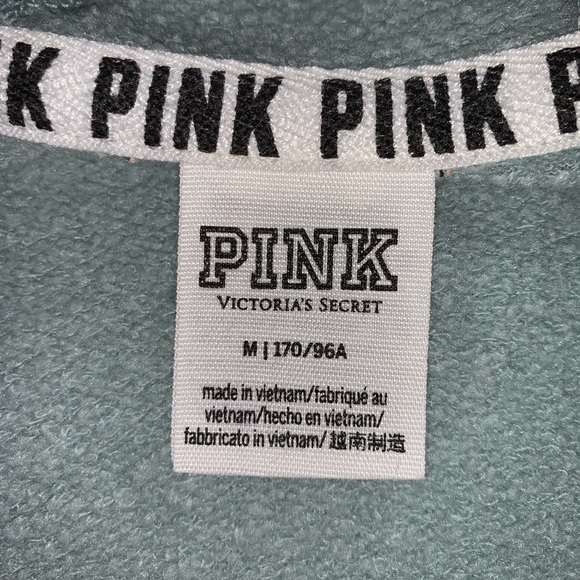 VS Pink- grey blue zip up hoodie - Picture 2 of 3
